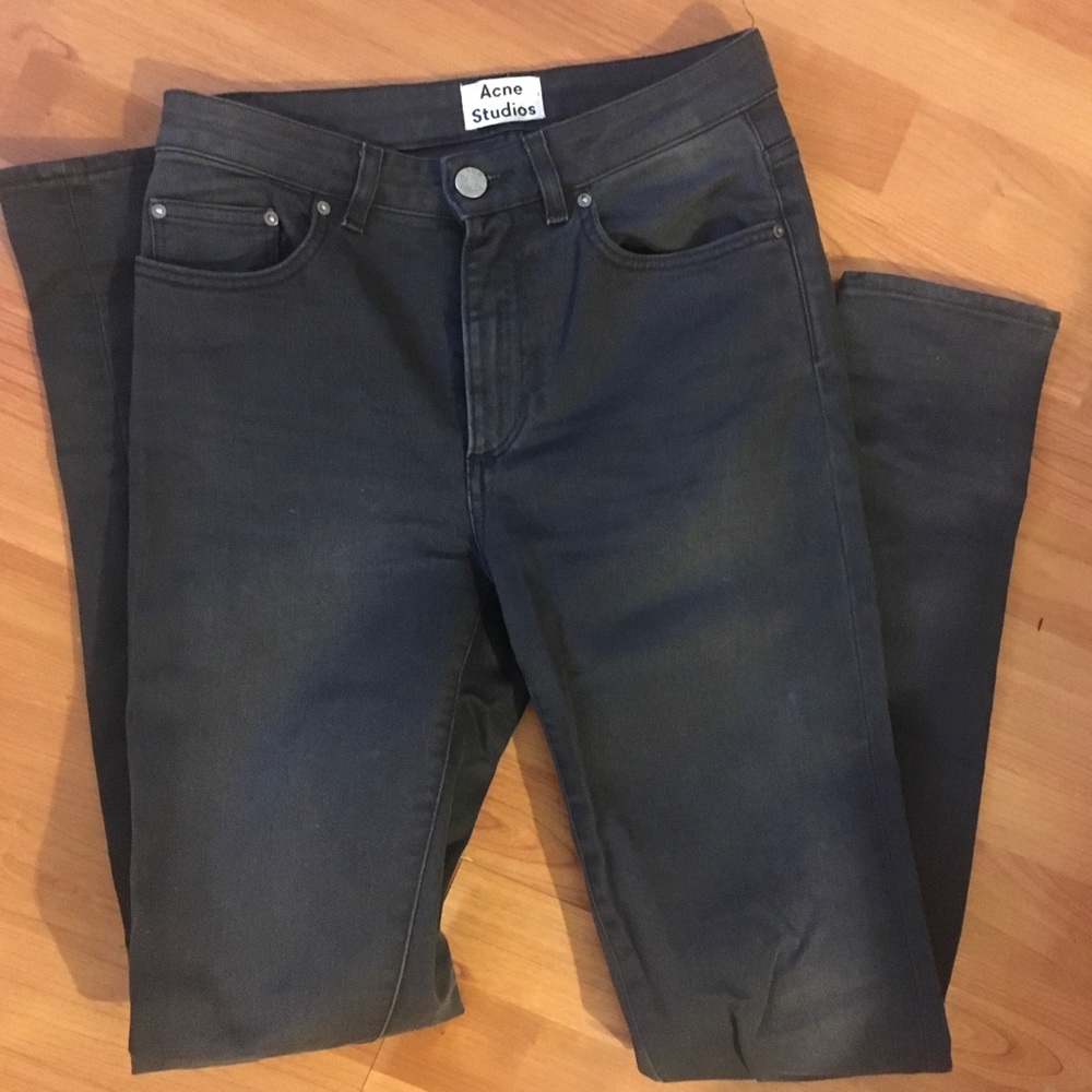 Acne Pin high waisted gray jeans sz 26